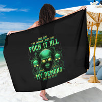 Thnder Skull Sarong One Day I Gonna Just Say F It All - Wonder Print Shop