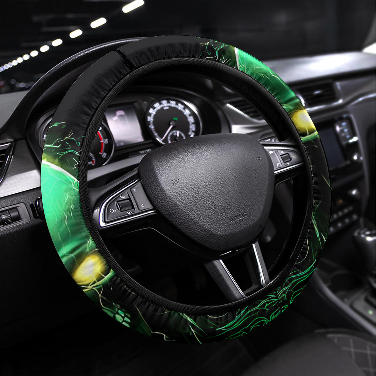 Thnder Skull Steering Wheel Cover One Day I Gonna Just Say F It All - Wonder Print Shop