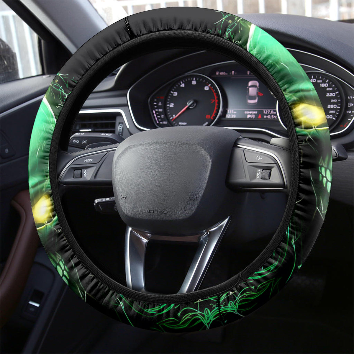 Thnder Skull Steering Wheel Cover One Day I Gonna Just Say F It All - Wonder Print Shop