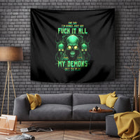 Thnder Skull Tapestry One Day I Gonna Just Say F It All - Wonder Print Shop