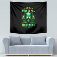 Thnder Skull Tapestry One Day I Gonna Just Say F It All - Wonder Print Shop