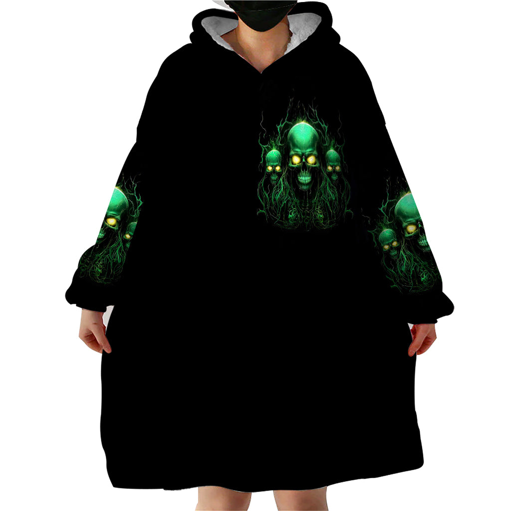 Thnder Skull Wearable Blanket Hoodie One Day I Gonna Just Say F It All - Wonder Print Shop