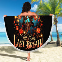 Couple Skull Beach Blanket From Our First Kiss Till Our Last Breath - Wonder Print Shop