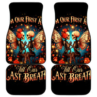 Couple Skull Car Mats From Our First Kiss Till Our Last Breath - Wonder Print Shop