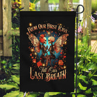 Couple Skull Garden Flag From Our First Kiss Till Our Last Breath - Wonder Print Shop