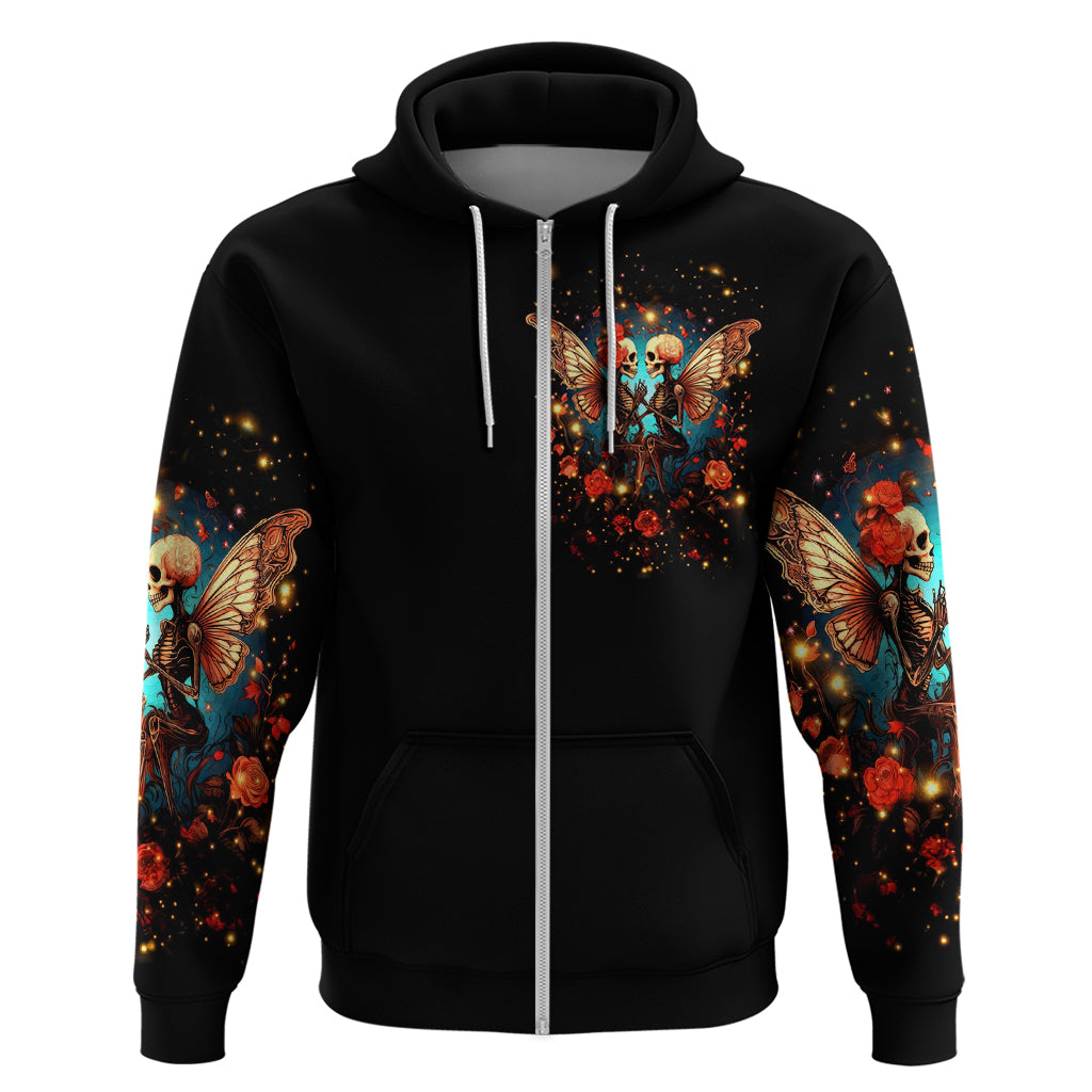 Couple Skull Hoodie From Our First Kiss Till Our Last Breath - Wonder Print Shop
