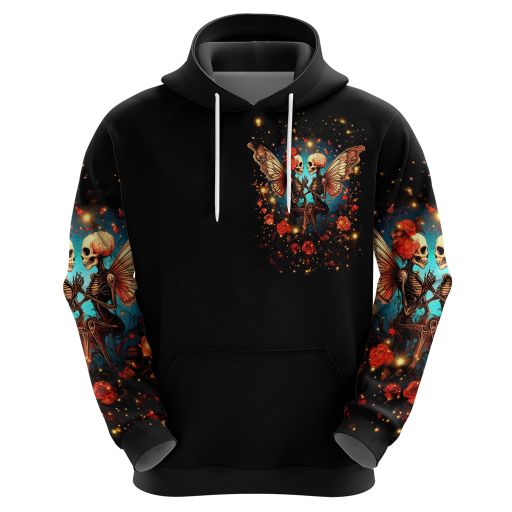Couple Skull Hoodie From Our First Kiss Till Our Last Breath - Wonder Print Shop