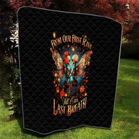 Couple Skull Quilt From Our First Kiss Till Our Last Breath - Wonder Print Shop