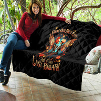 Couple Skull Quilt From Our First Kiss Till Our Last Breath - Wonder Print Shop