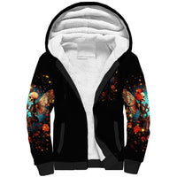 Couple Skull Sherpa Hoodie From Our First Kiss Till Our Last Breath - Wonder Print Shop