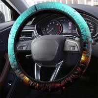 Couple Skull Steering Wheel Cover From Our First Kiss Till Our Last Breath - Wonder Print Shop