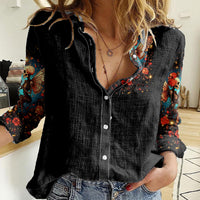 Couple Skull Women Casual Shirt From Our First Kiss Till Our Last Breath - Wonder Print Shop