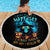 Witch Skull Halloween Beach Blanket I Didn't Becom A Witch - Wonder Print Shop
