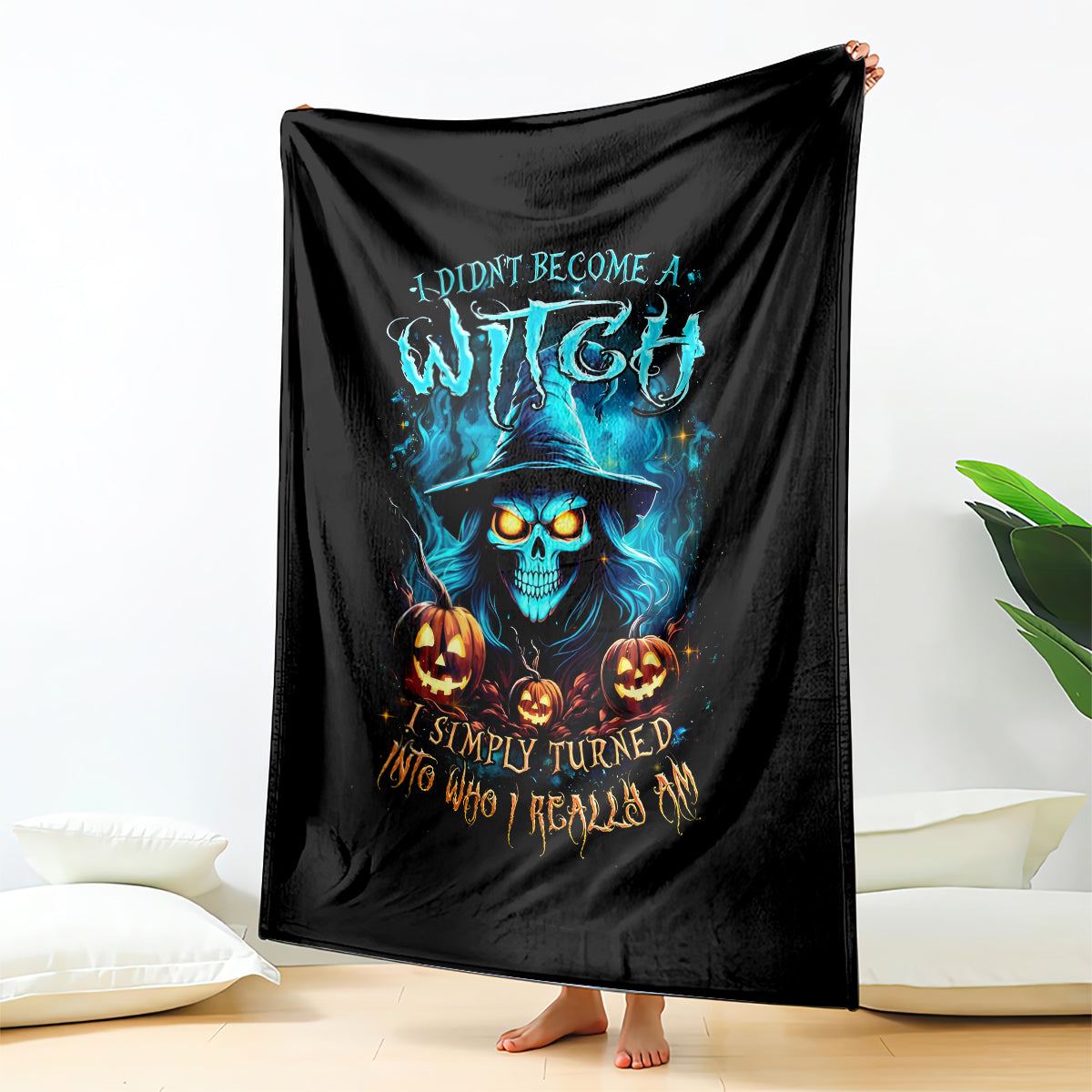 witch-skull-halloween-blanket-i-didnt-becom-a-witch