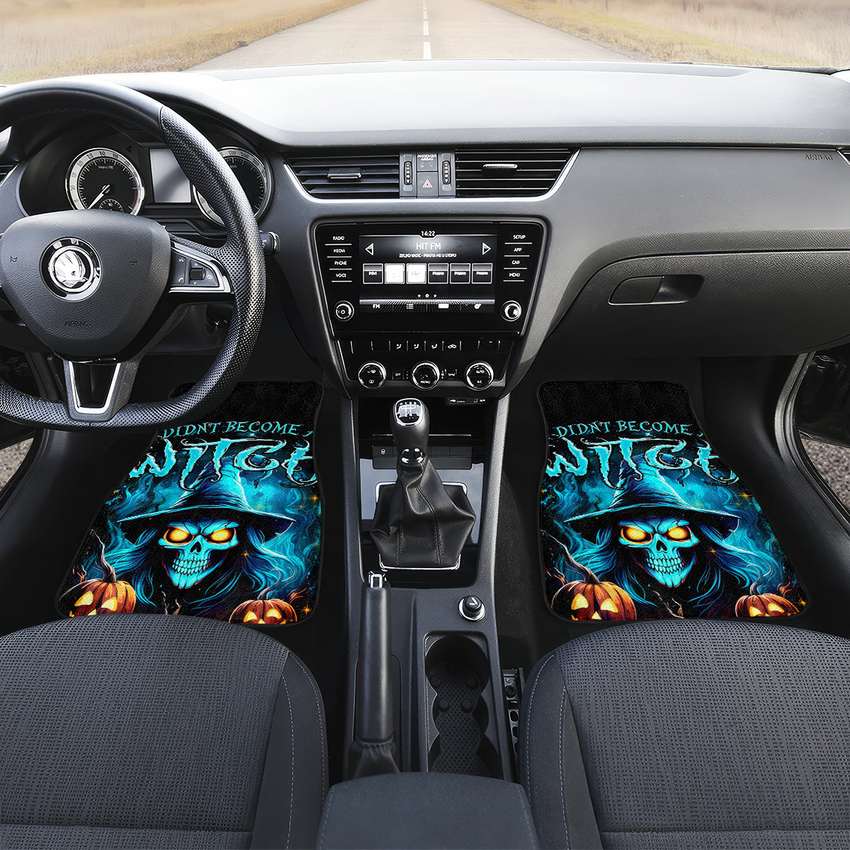 Witch Skull Halloween Car Mats I Didn't Becom A Witch - Wonder Print Shop