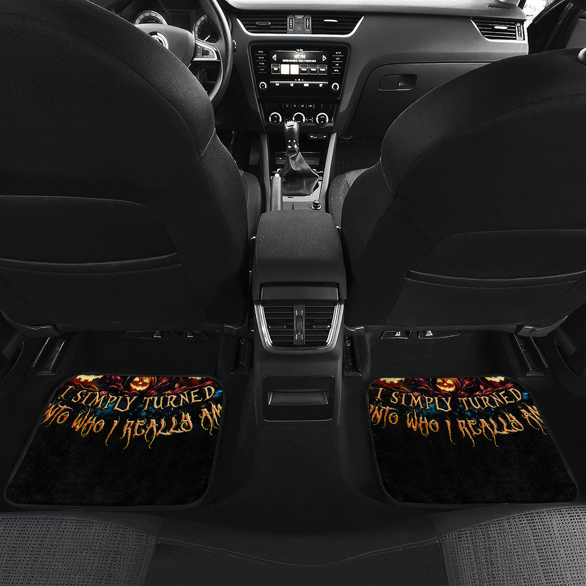 Witch Skull Halloween Car Mats I Didn't Becom A Witch - Wonder Print Shop