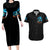 Witch Skull Halloween Couples Matching Long Sleeve Bodycon Dress and Hawaiian Shirt I Didn't Becom A Witch - Wonder Print Shop