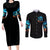 Witch Skull Halloween Couples Matching Long Sleeve Bodycon Dress and Long Sleeve Button Shirt I Didn't Becom A Witch - Wonder Print Shop