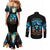 Witch Skull Halloween Couples Matching Mermaid Dress and Long Sleeve Button Shirt I Didn't Becom A Witch DT01