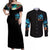 Witch Skull Halloween Couples Matching Off Shoulder Maxi Dress and Long Sleeve Button Shirt I Didn't Becom A Witch - Wonder Print Shop