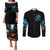 Witch Skull Halloween Couples Matching Puletasi Dress and Long Sleeve Button Shirt I Didn't Becom A Witch - Wonder Print Shop