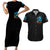 Witch Skull Halloween Couples Matching Short Sleeve Bodycon Dress and Hawaiian Shirt I Didn't Becom A Witch - Wonder Print Shop