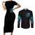Witch Skull Halloween Couples Matching Short Sleeve Bodycon Dress and Long Sleeve Button Shirt I Didn't Becom A Witch - Wonder Print Shop