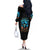 Witch Skull Halloween Family Matching Off Shoulder Long Sleeve Dress and Hawaiian Shirt I Didn't Becom A Witch - Wonder Print Shop