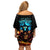 Witch Skull Halloween Family Matching Off Shoulder Short Dress and Hawaiian Shirt I Didn't Becom A Witch - Wonder Print Shop