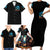 Witch Skull Halloween Family Matching Short Sleeve Bodycon Dress and Hawaiian Shirt I Didn't Becom A Witch - Wonder Print Shop