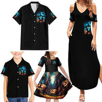 Witch Skull Halloween Family Matching Summer Maxi Dress and Hawaiian Shirt I Didn't Becom A Witch - Wonder Print Shop