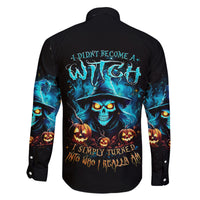 Witch Skull Halloween Family Matching Summer Maxi Dress and Hawaiian Shirt I Didn't Becom A Witch - Wonder Print Shop