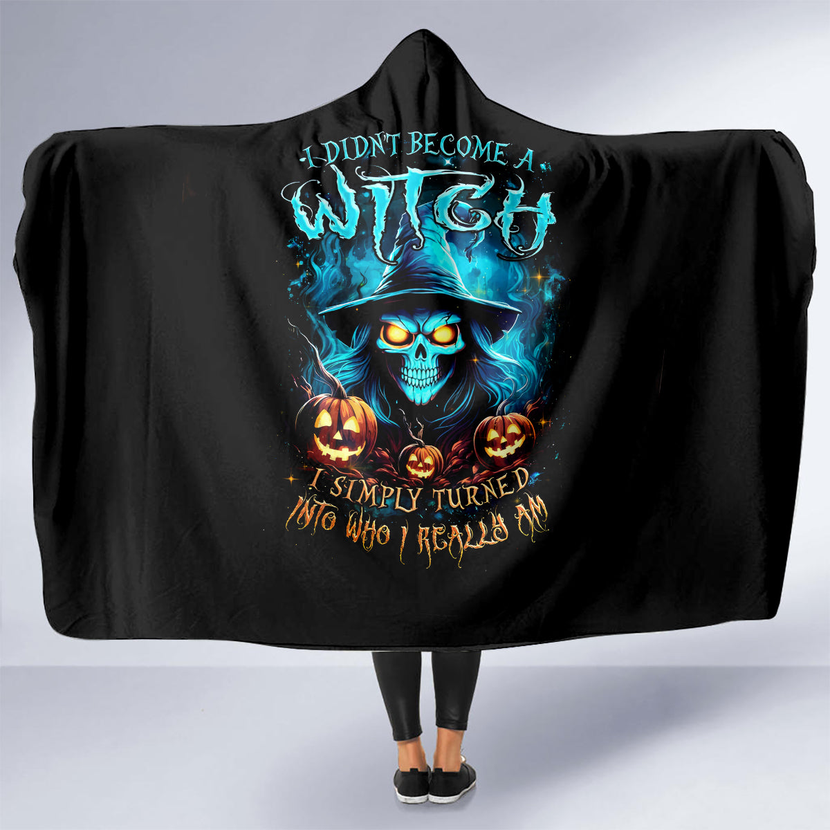 witch-skull-halloween-hooded-blanket-i-didnt-becom-a-witch