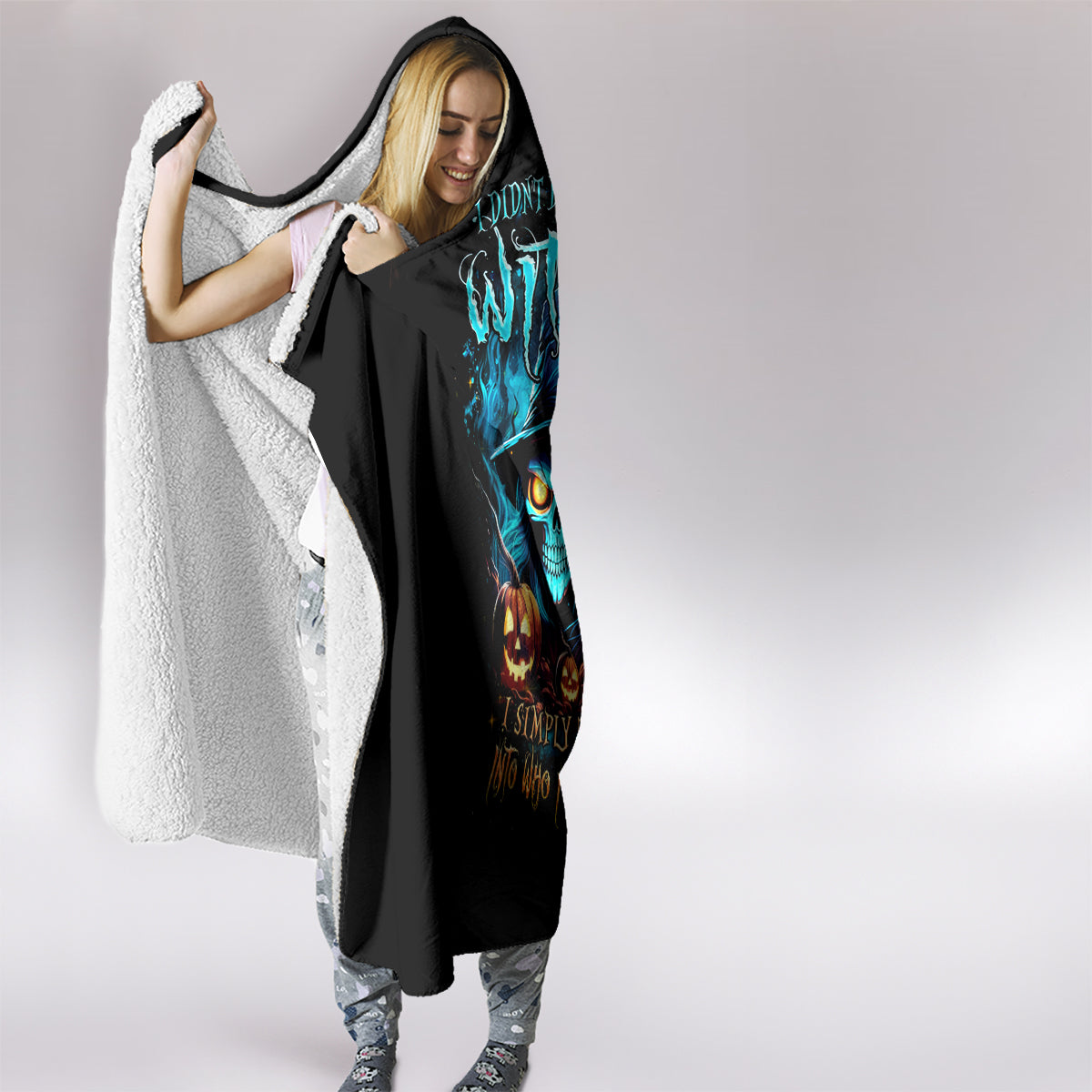 witch-skull-halloween-hooded-blanket-i-didnt-becom-a-witch