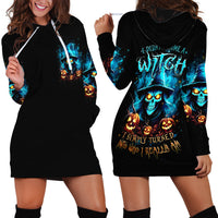 Witch Skull Halloween Hoodie Dress I Didn't Becom A Witch - Wonder Print Shop