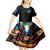 Witch Skull Halloween Kid Short Sleeve Dress I Didn't Becom A Witch - Wonder Print Shop