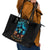 Witch Skull Halloween Leather Tote Bag I Didn't Becom A Witch - Wonder Print Shop