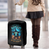 Witch Skull Halloween Luggage Cover I Didn't Becom A Witch - Wonder Print Shop