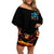 Witch Skull Halloween Off Shoulder Short Dress I Didn't Becom A Witch - Wonder Print Shop
