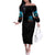Witch Skull Halloween Off The Shoulder Long Sleeve Dress I Didn't Becom A Witch - Wonder Print Shop