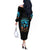 Witch Skull Halloween Off The Shoulder Long Sleeve Dress I Didn't Becom A Witch - Wonder Print Shop