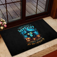 Witch Skull Halloween Rubber Doormat I Didn't Becom A Witch - Wonder Print Shop
