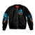 Witch Skull Halloween Sleeve Zip Bomber Jacket I Didn't Becom A Witch - Wonder Print Shop
