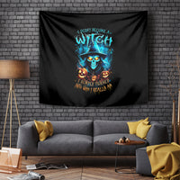 Witch Skull Halloween Tapestry I Didn't Becom A Witch - Wonder Print Shop