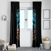 Witch Skull Halloween Window Curtain I Didn't Becom A Witch - Wonder Print Shop