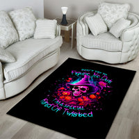 Witch Pumkin Skull Area Rug Don't Try To Figure Me Out I'm A Special - Wonder Print Shop