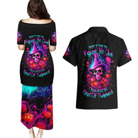 Witch Pumkin Skull Couples Matching Puletasi Dress and Hawaiian Shirt Don't Try To Figure Me Out I'm A Special - Wonder Print Shop