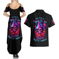 Witch Pumkin Skull Couples Matching Summer Maxi Dress and Hawaiian Shirt Don't Try To Figure Me Out I'm A Special - Wonder Print Shop
