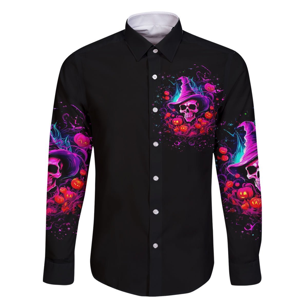 Witch Pumkin Skull Family Matching Off Shoulder Long Sleeve Dress and Hawaiian Shirt Don't Try To Figure Me Out I'm A Special - Wonder Print Shop