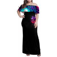 Witch Pumkin Skull Family Matching Off Shoulder Maxi Dress and Hawaiian Shirt Don't Try To Figure Me Out I'm A Special - Wonder Print Shop